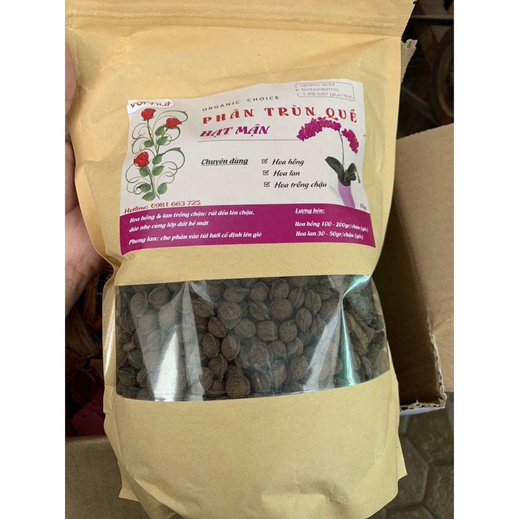 Phân trùn quế hạt mận