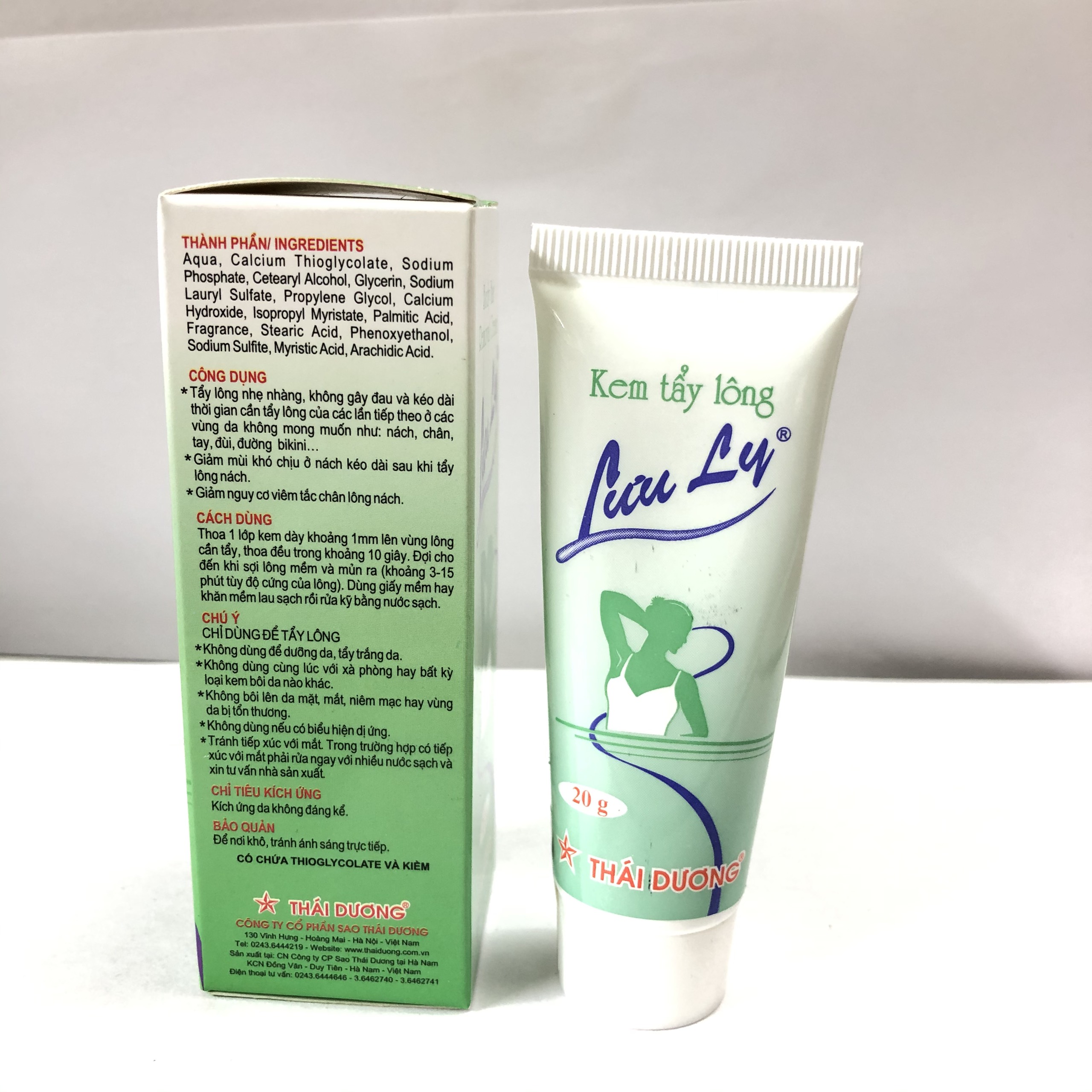 Kem Tẩy Lông Lưu Ly 20g