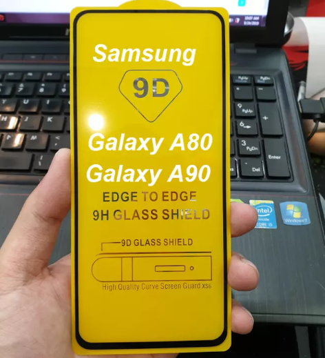 Kính cường lực samsung galaxy a80 / a90 full màn full keo 9d thế hệ mới