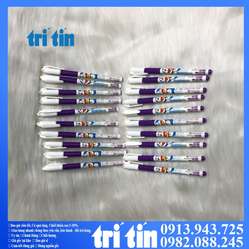 [HCM]BÚT MỤC TÍM DORAEMON NGÒI SẮT GEL-012/DO