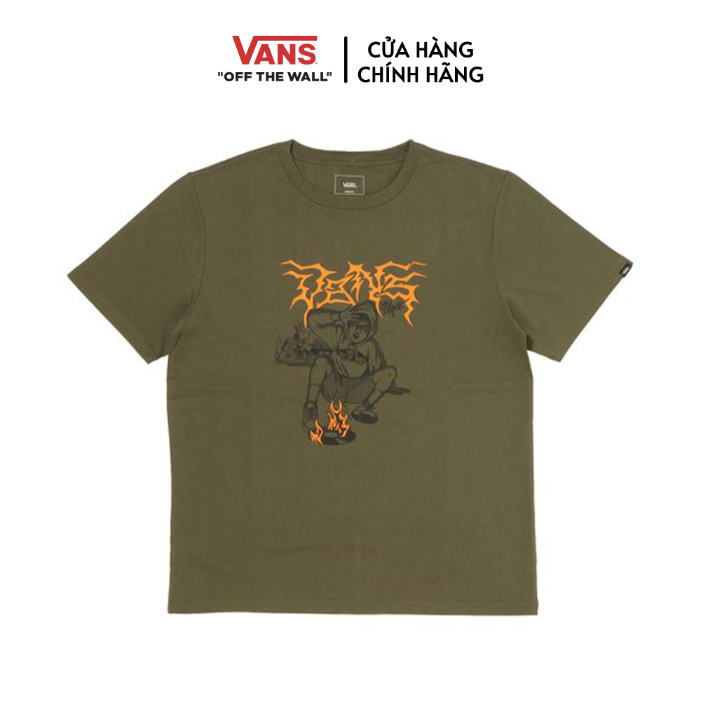 Áo vans okeh fire record tee vn000ftzkcz