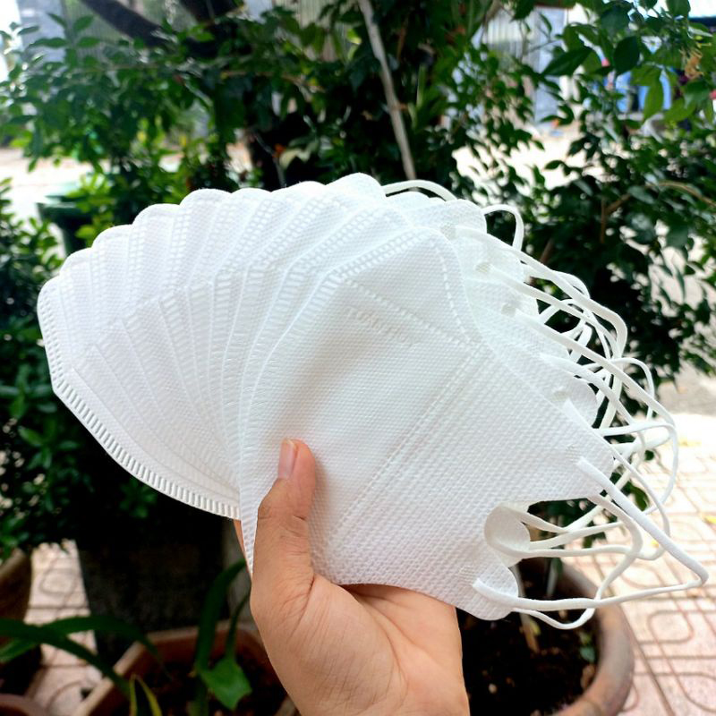 Khẩu trang 5D Mask khẩu trang y tế màu trắng chống bụi cực mỏng nhẹ thoải mái khi đeo khẩu trang 3 lớp
