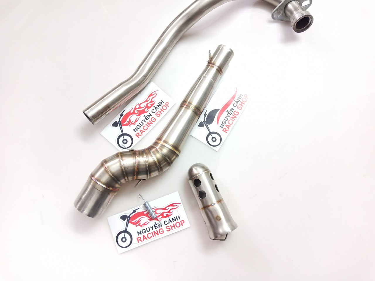 cổ pô exciter 2010 2 khúc có tiêu giảm thanh