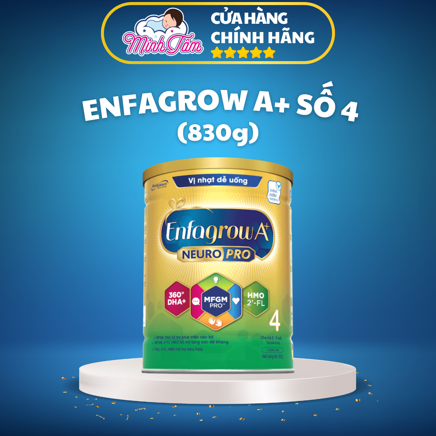 Sữa bột Enfagrow A+ số 4 830g (2-6 tuổi) 2Flex