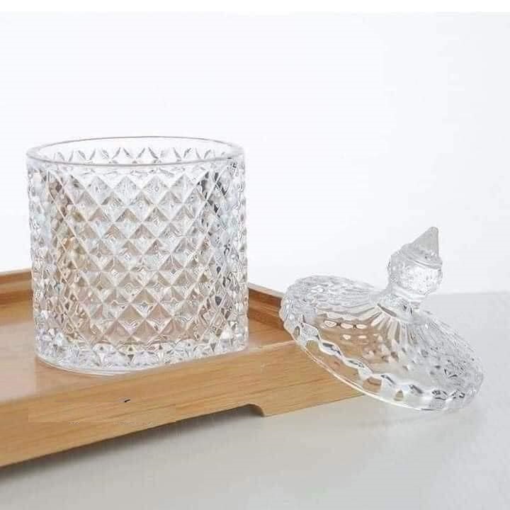 BỘ 2 THỐ MỨT THỦY TINH PHA LÊ