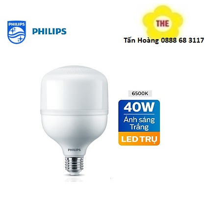 [HCM]BÓNG ĐÈN LED TRỤ 40W - TRẮNG - PHILIPS