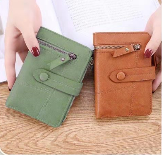 Ví Nữ Ngắn Cầm Tay Nhỏ Gọn Kiểu Dáng Đẹp Da PU Cao Cấp