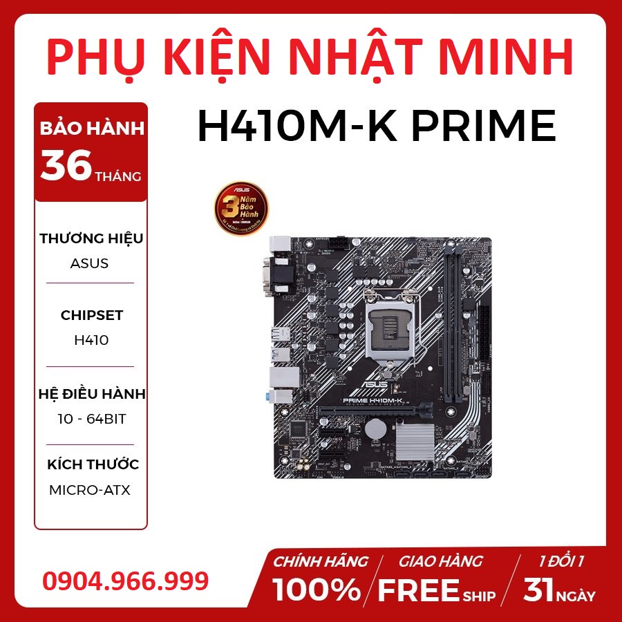 Main gigabyte H410M DS2V Asus H410M-K Chipset Intel H410 Socket LGA1200