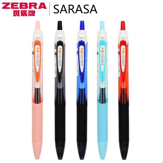 Bút bi gel Zebra Sarasa Dry cỡ 04/05
