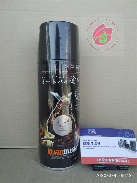 124 Sơn Samurai màu Bạc