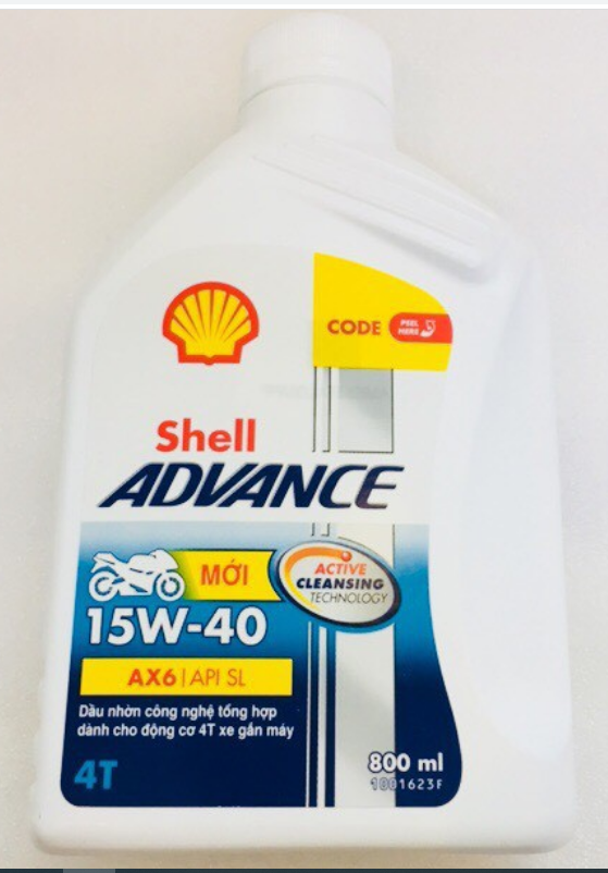 Shell Advance AX6 15W40 0.8 lít