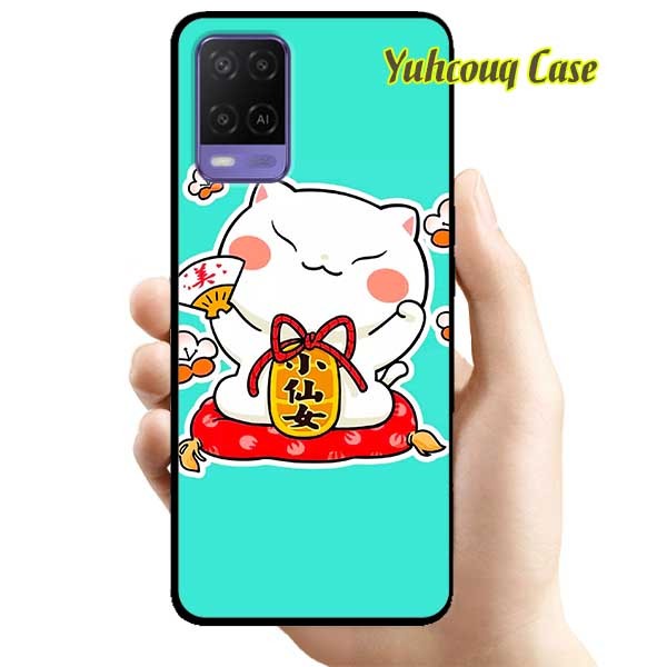 Ốp lưng dành cho oppo a54 - mèo may mắn 5