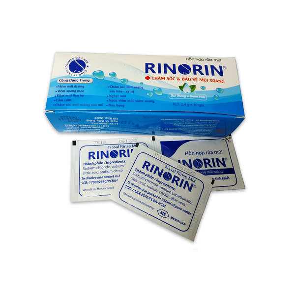 [HCM]Muối Rửa Mũi Rinorin 30 Gói