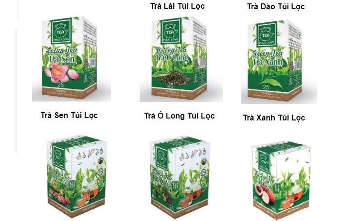 Trà Túi Lọc PHÚC LONG - Trà Xanh các loại - (Hàng cty Phúc Long - Date mới)