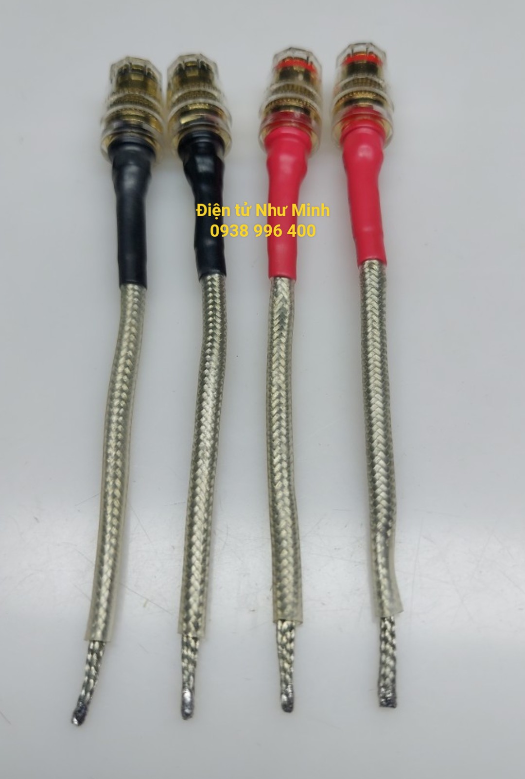 Bộ 4 đầu đổi bắp chuối ra mỏ chim đầu vàng tốt - đầu đổi dây loa