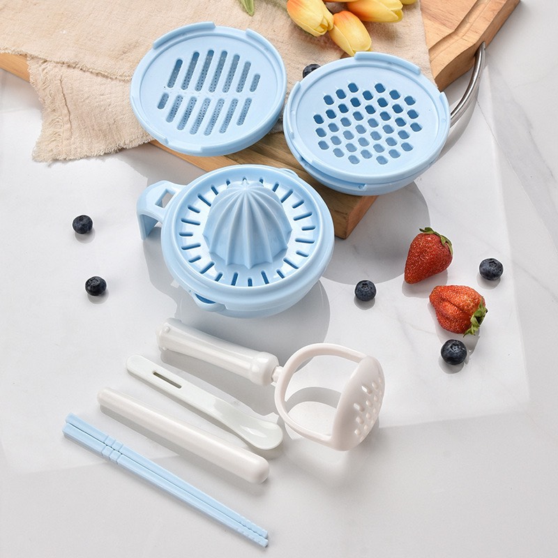 Bộ chế biến ăn dặm 9 dụng cụ kiểu Nhật cho bé