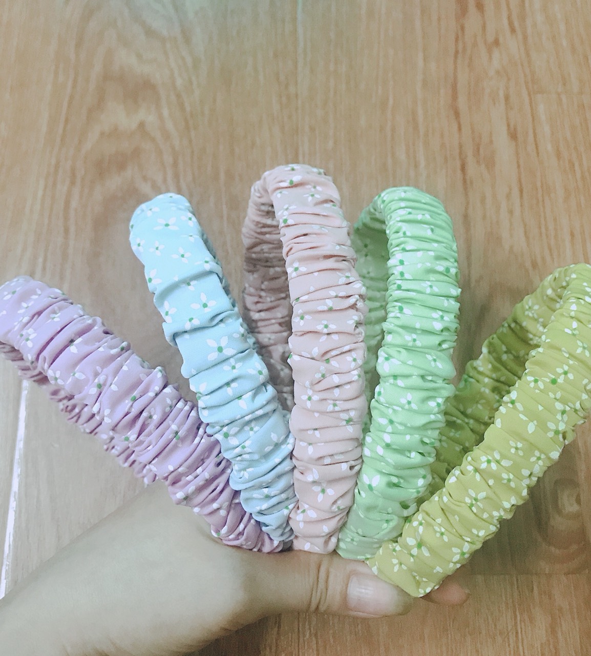 Bờm cài tóc nữ vải nhún - phukienteen