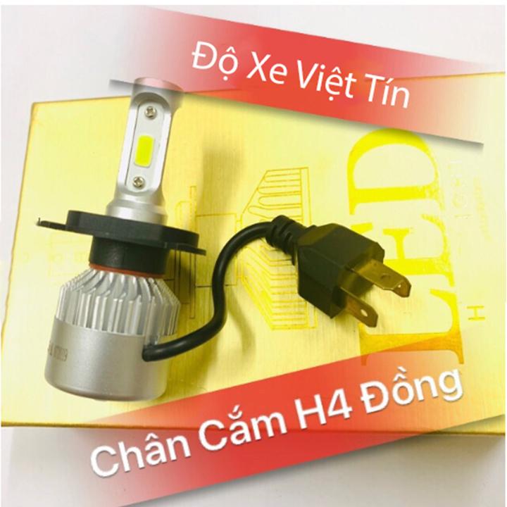 ĐÈN PHA LED KC15 X7s 3 TIM H4 LED TRẮNG ( giá 1 chiếc) - Việt Tín
