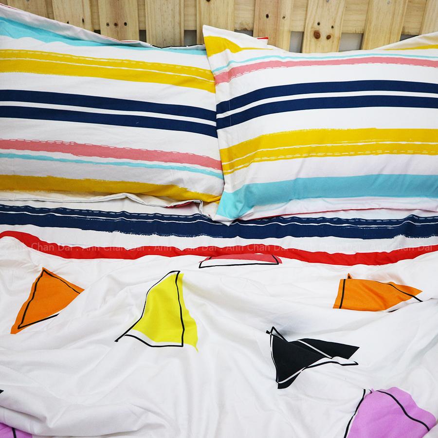 Bộ Ga Gối Cotton Đũi Hàn Quốc - ACD 003