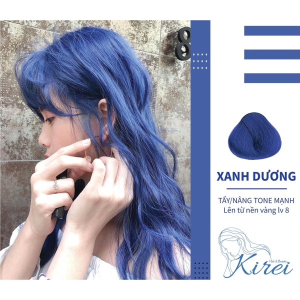 thuốᴄ nhuộm tóc màu XANH DƯƠNG Kirei Hair, KireiHair, KIREIHAIR