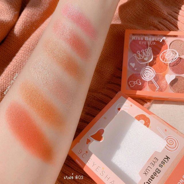 Bảng phấn mắt 9 ô kiss beauty eye lux