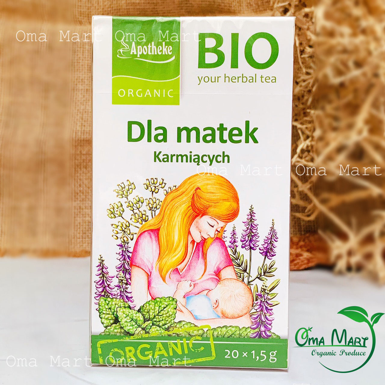 Trà Lợi Sữa Hữu Cơ Apotheke 20 Gói