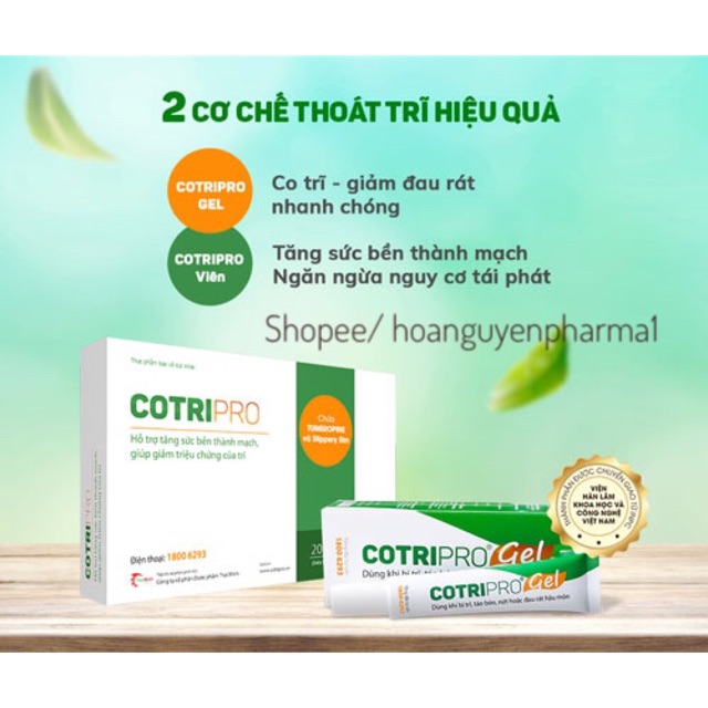 Cotripro viên uống - Hộp 20 viên