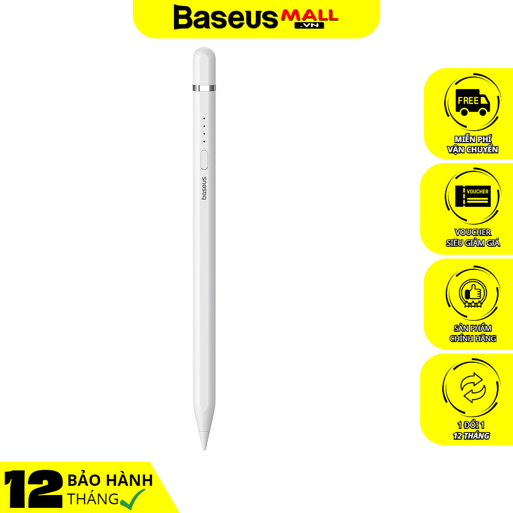 Bút Cảm Ứng Baseus Baseus Smooth Writing 2 Series Plug-Type Stylus (Kèm cáp sạc)