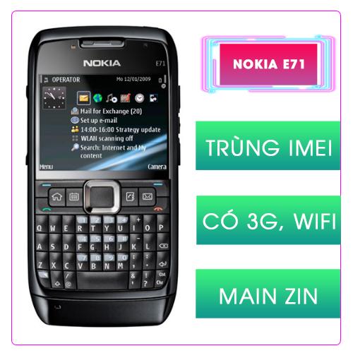Điện thoại Nokia E71 chính hãng (kèm pin + sạc - bảo hành đến 1 năm)