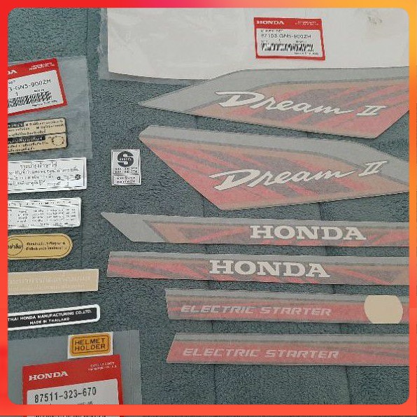 Full bộ tem xe dream thái luôn tem thông số hàng xịn chính hãng honda