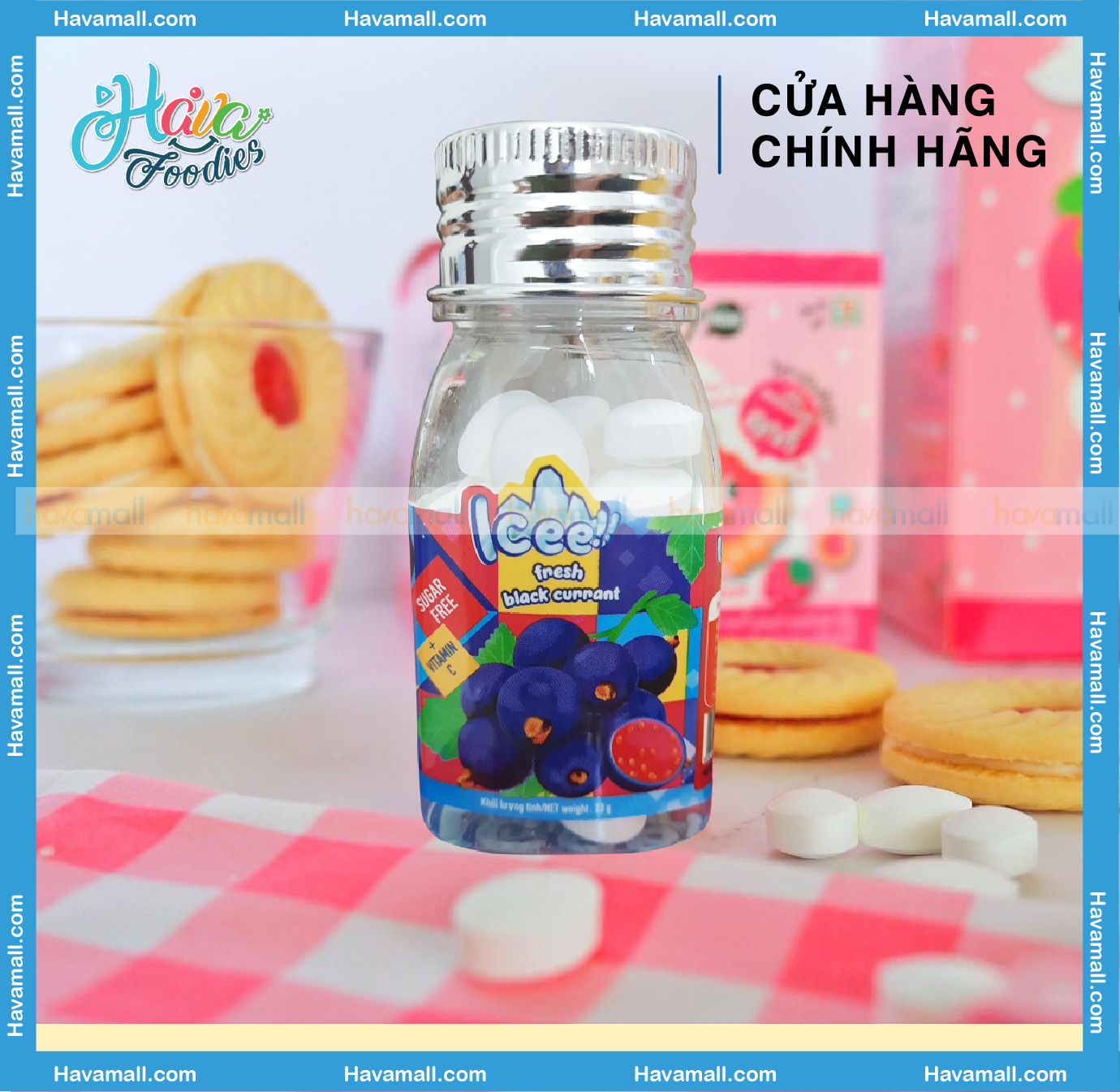 [ DATE MỚI NHẤT ] Kẹo Icee Vị Lý Chua Đen – Icee Candy Black Currant 23g