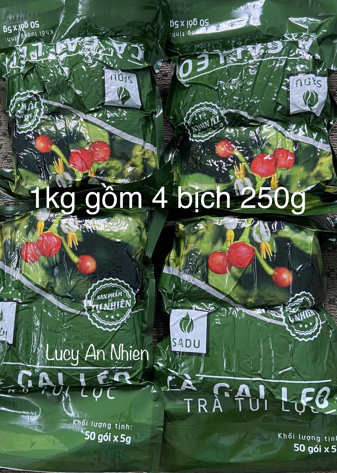 Trà túi lọc cà gai leo Sadu bich 1Kg (gồm 200 túi lọc)