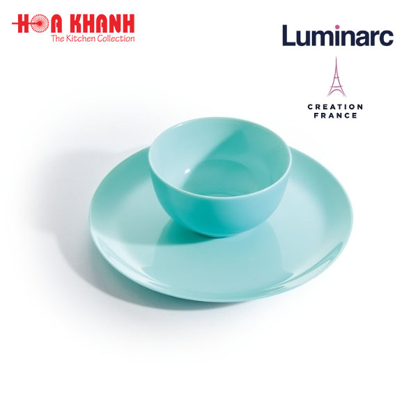 Tô thủy tinh luminarc diwali light turquoise 14,5cm - bộ 6 tô - p2016