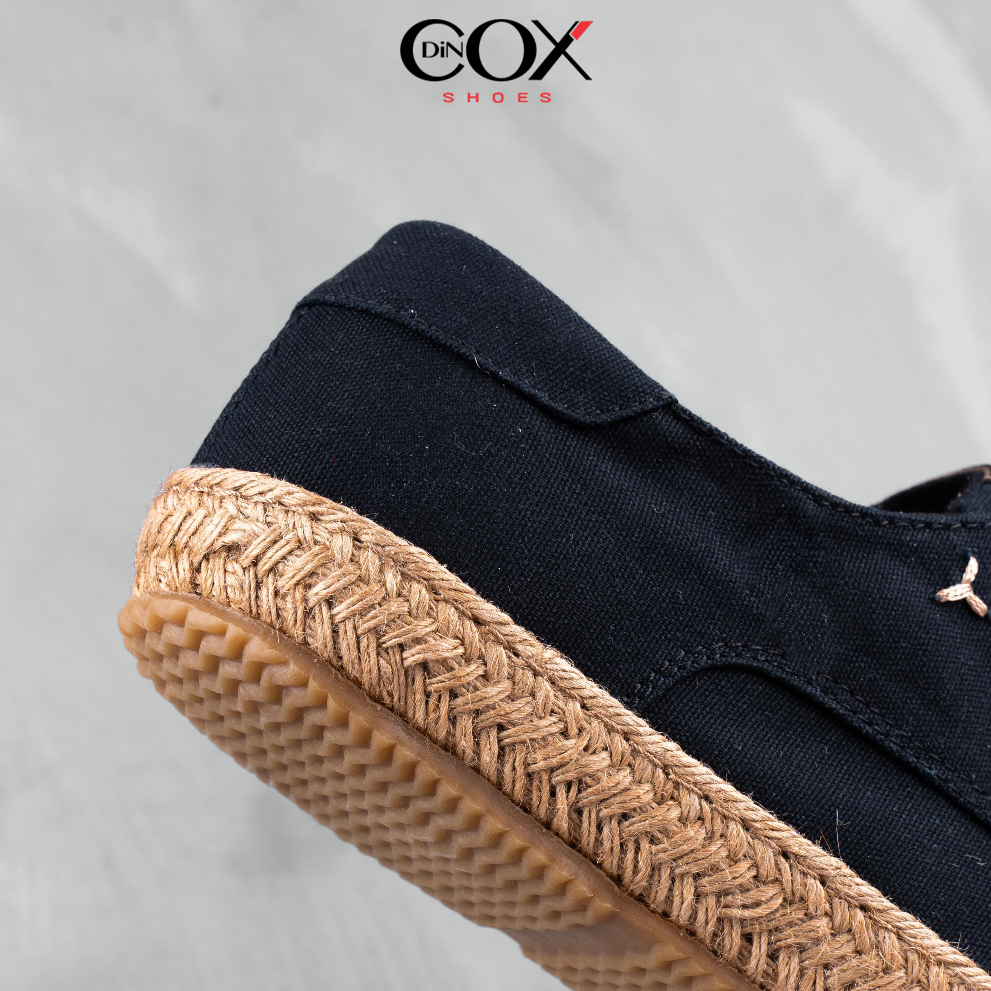 Giày Sneaker Nam DINCOX E11 CANVAS BLACK Sang Trọng Lịch Thiệp