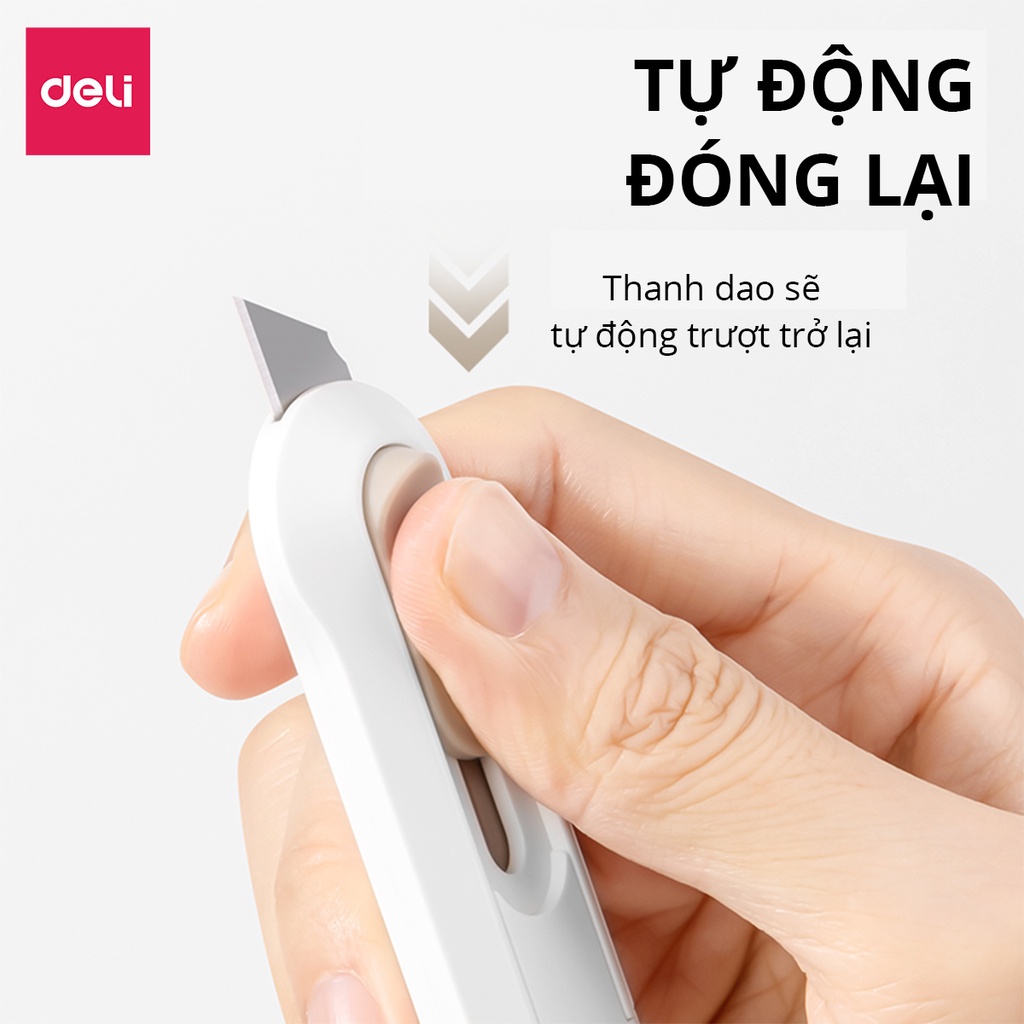 Dao rọc giấy mini 25mm DELI cao cấp - NS065