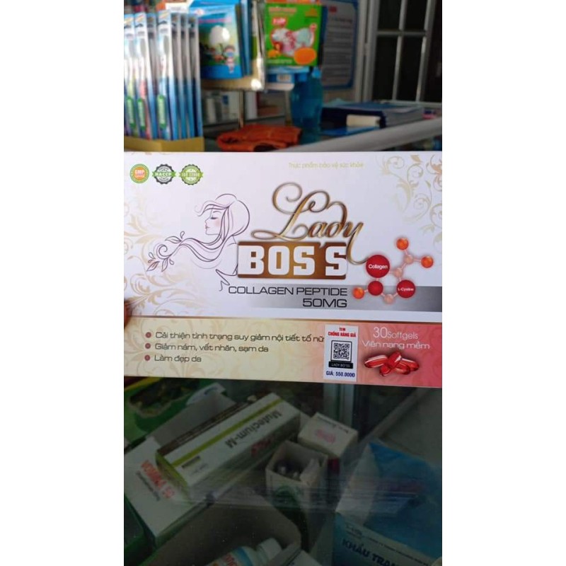 Lady Boss Tăng Tiết Tố Nữ Làm Da Trắng Sáng , Giảm Tàn Nhang Và Cải Thiện Vấn Đề Sinh Lý Ở Nữ Giới giá rẻ