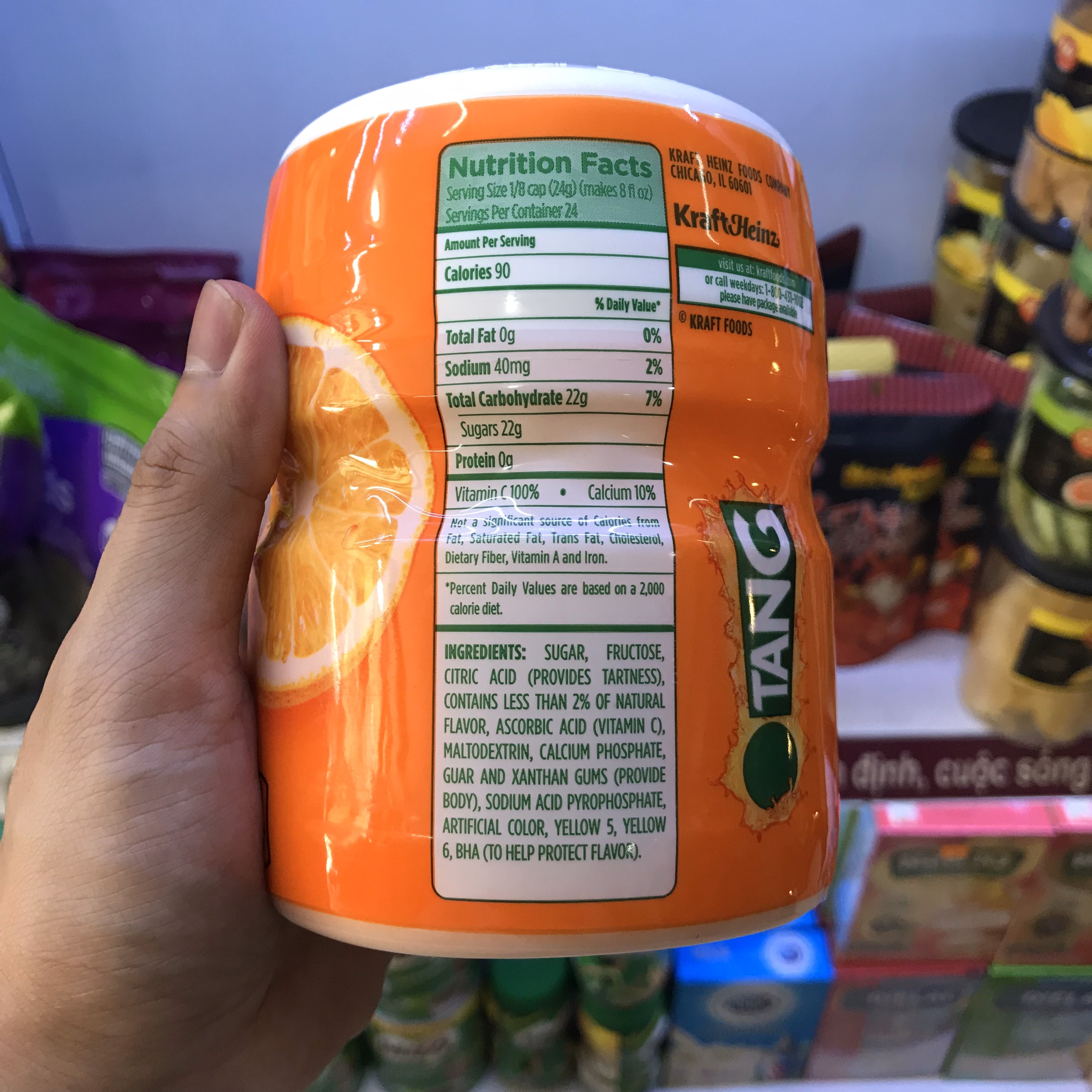 Bột Pha Nước CAM TANG 566g - Mỹ