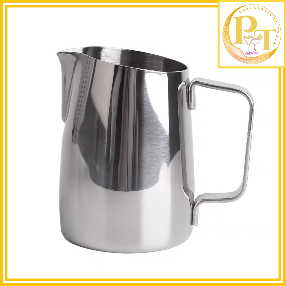 Ca đong đánh sữa inox có vạch chia định lượng