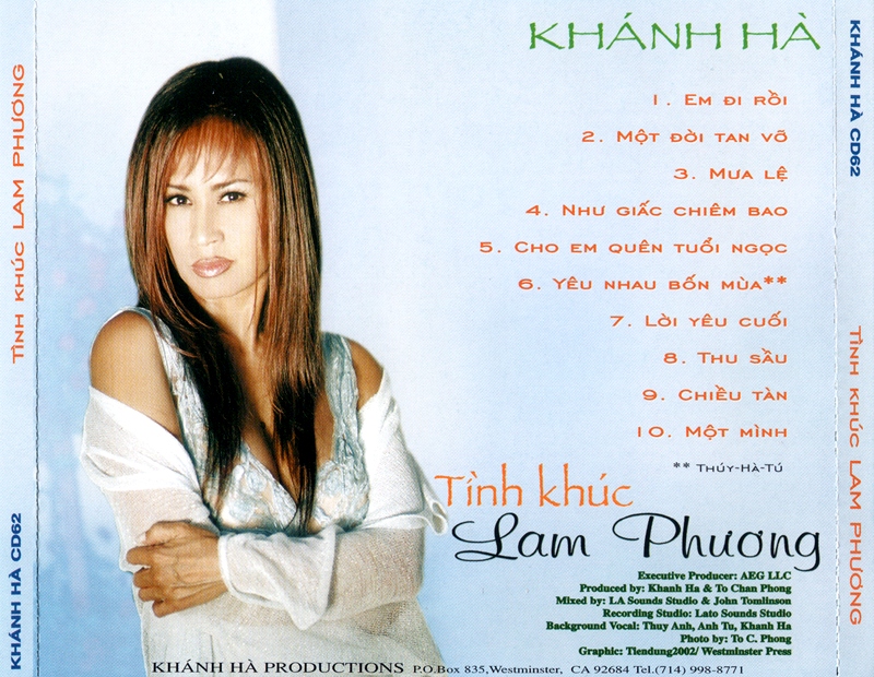 BỘ 5 đĩa CD Tình Khúc Lam Phương 2