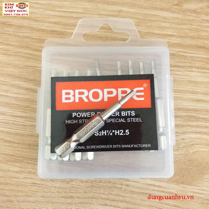 MŨI VÍT ĐẦU LỤC GIÁC H2.5 BROPPE