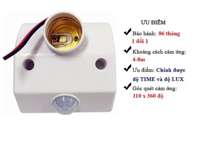 Đuôi đèn cảm biến chuyển động
