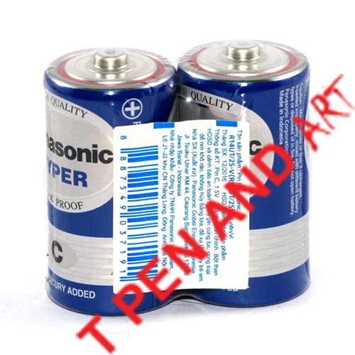 Pin trung C Panasonic Hyper R14UT/2S - Vỉ 2 viên