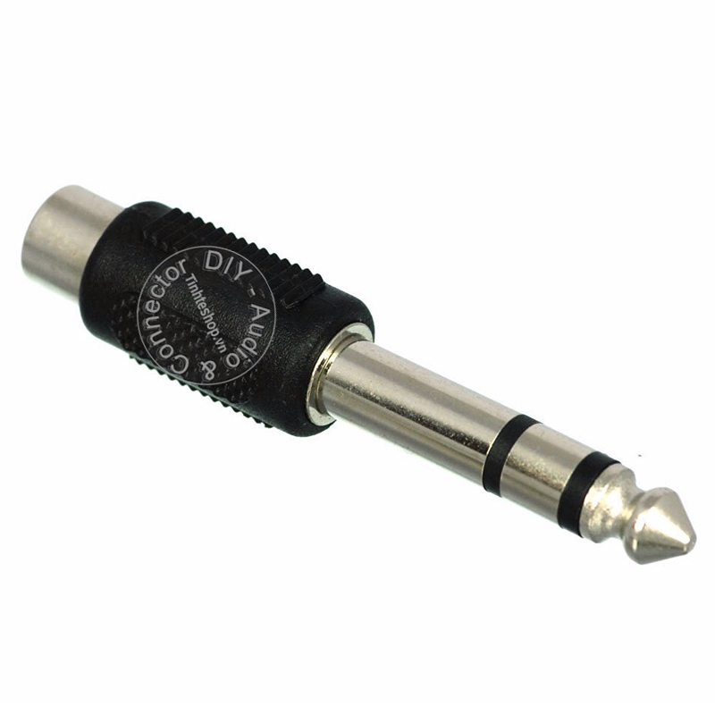 Jack 1/4 ra RCA - Đầu chuyển 6.5mm TRS sang AV cái 2 chiếc