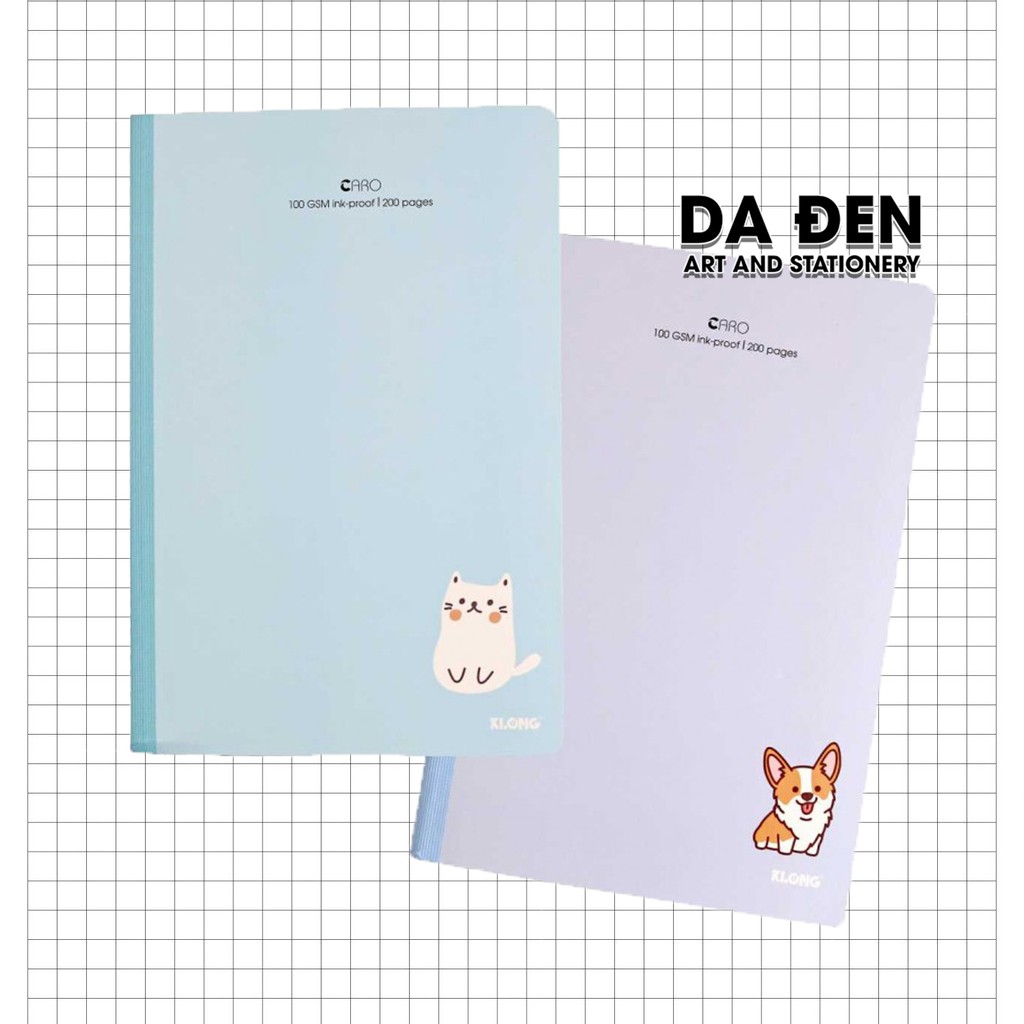 KLONG Vở May Dán Gáy Caro B5 -200 Trang; MS: 836