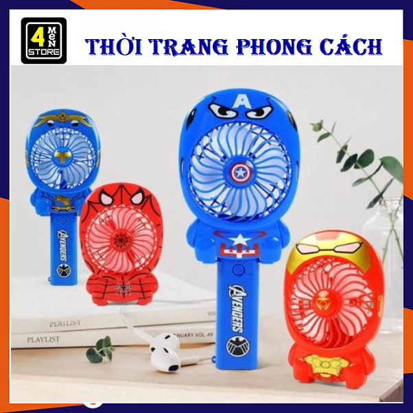 [HCM]⭐⭐⭐ Quạt Cầm Tay Nhân Vật AVENGERS - Siêu Mát ⭐⭐⭐