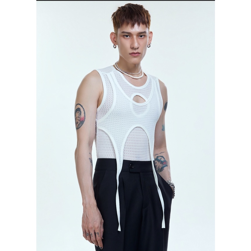 Áo thun tank top tròn Cao Stu