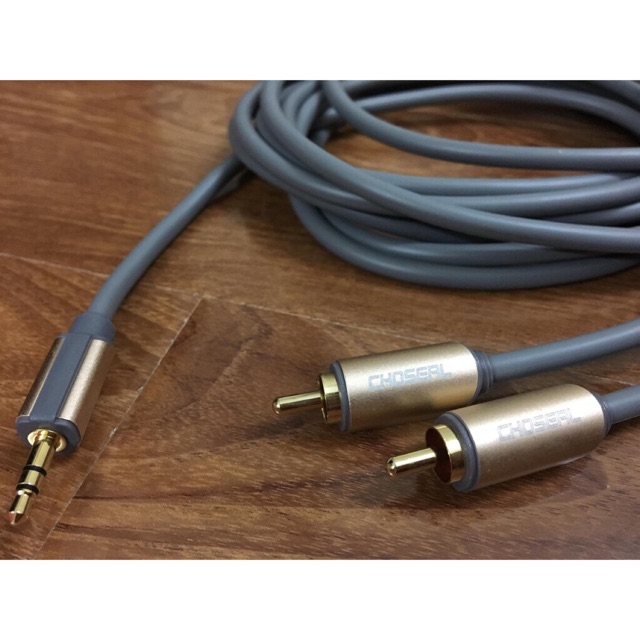 Dây loa 3,5mm ra av, dài 5m hàng cao cấp của choseal