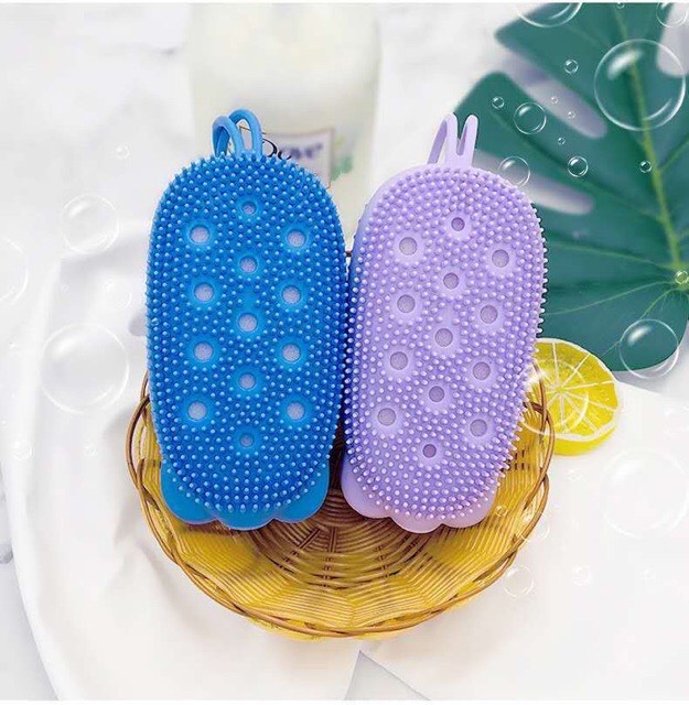 Cọ tắm silicon-chuột tắm tạo bọt cọ lưng