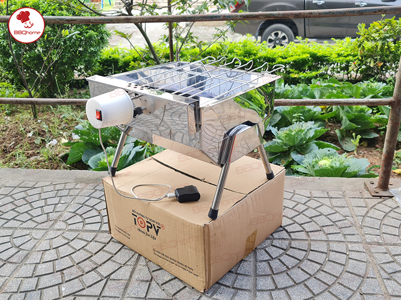 Bếp nướng than hoa tự xoay thế hệ mới V5S