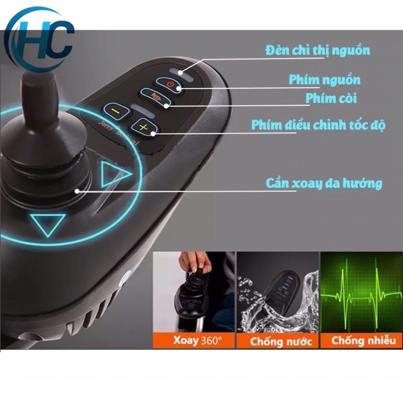 Xe Lăn Điện Lucass XE-110A (XE110A) | XE-301 mới  (Tiêu Chuẩn Mỹ)